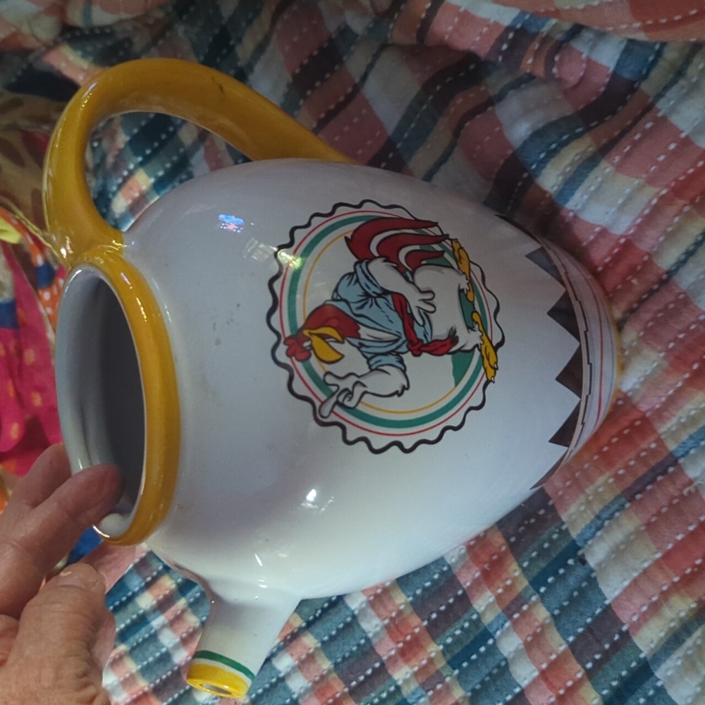 Warner Brothers Vintage Rooster Pitcher 1992 Excellent Foghorn Leghorn Rare - Picture 2 of 7